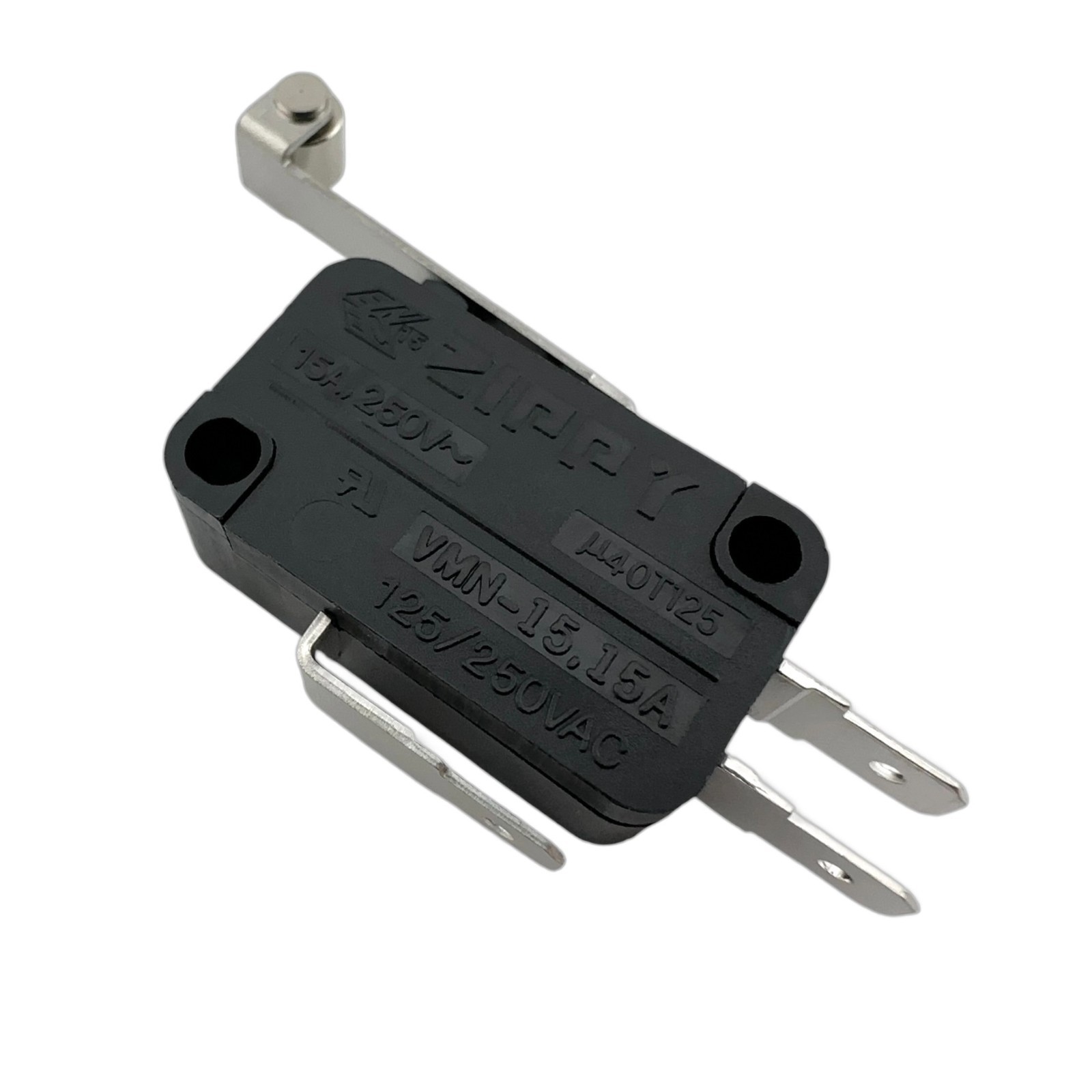 ZIPPY VMN-15 Roller Lever Micro Limit Switch 3 Pins 15A 125/250VAC