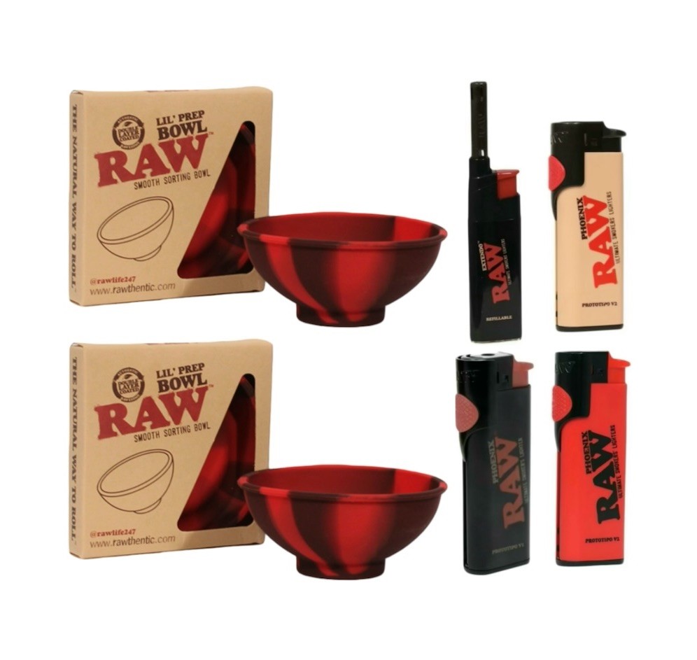 RAW Rolling Papers "LIL PREP BOWL" Smooth Silicone Sorting Bowl Washable+ lighte