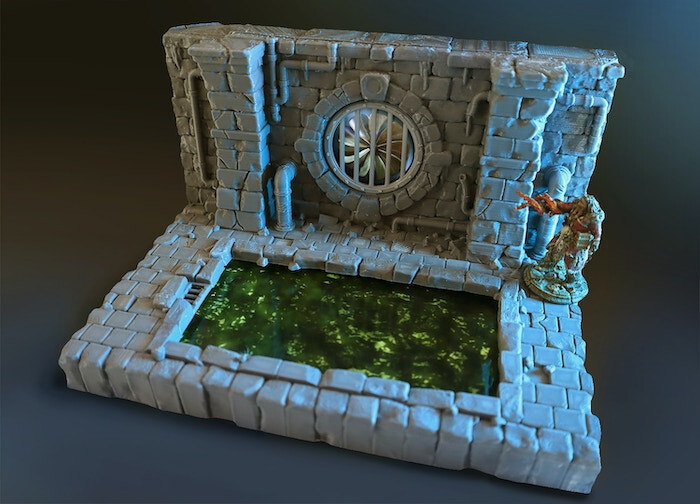 Sewer Entrance Portal - Phone Powered / D&D / RPG / Magic / Black Scroll Games