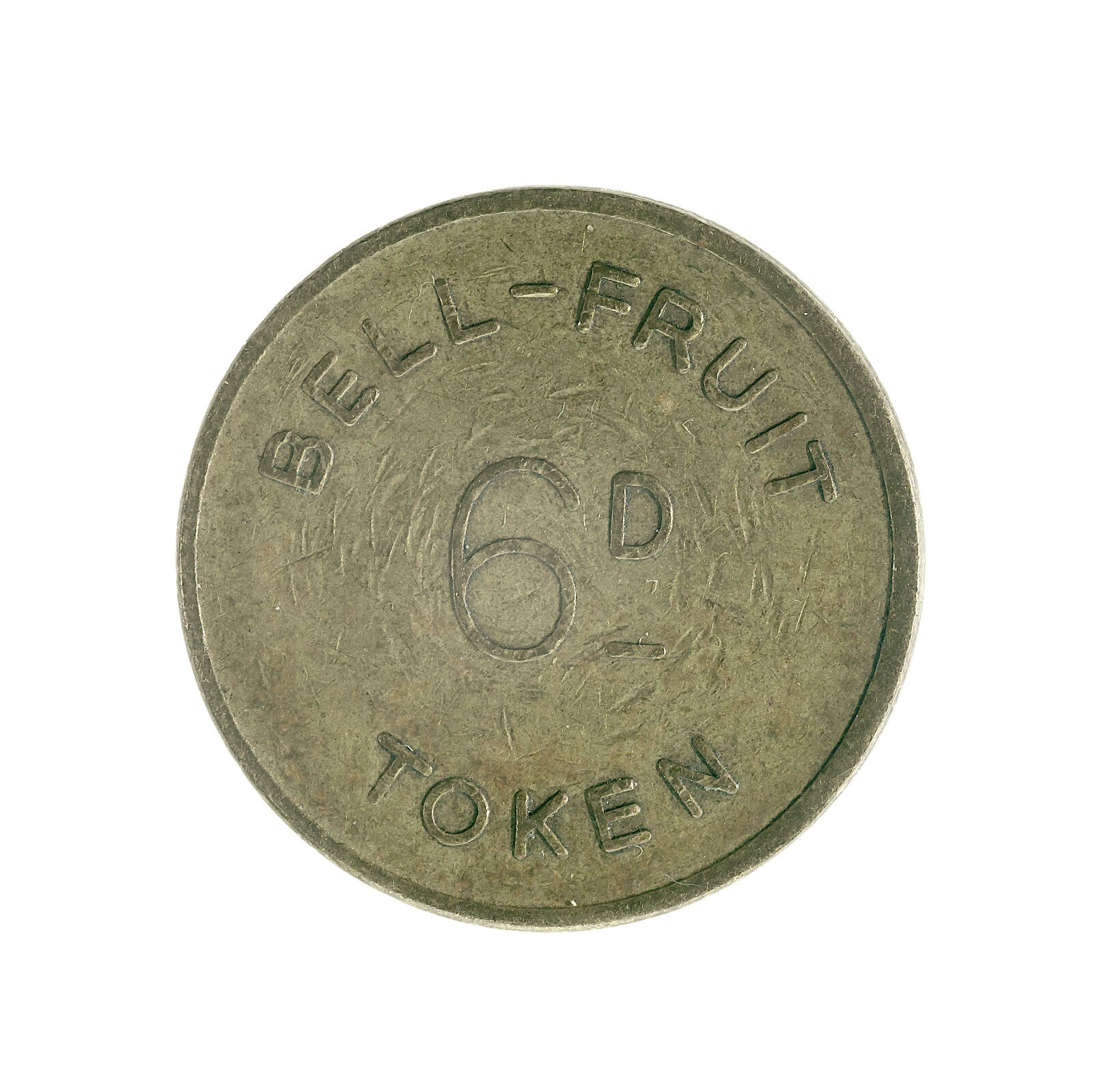 Great Britain Bell Fruit 6d Token