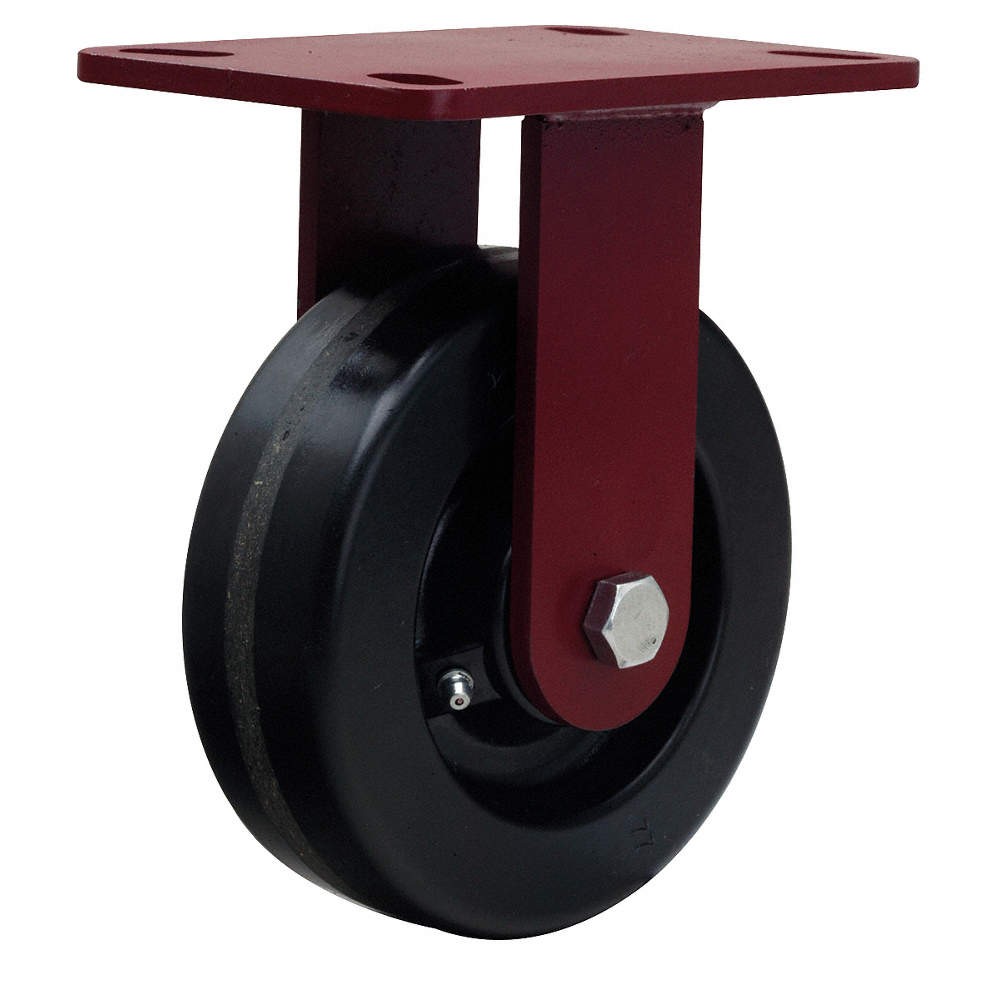 HAMILTON R-HS-6P Plate Caster,Rigid,Phenolic,7 3/4"H 5VG34