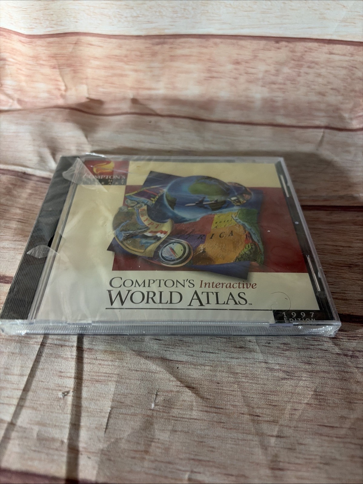 Comptons Interactive World Atlas PC CD-ROM 1997 Edition Software Brand New