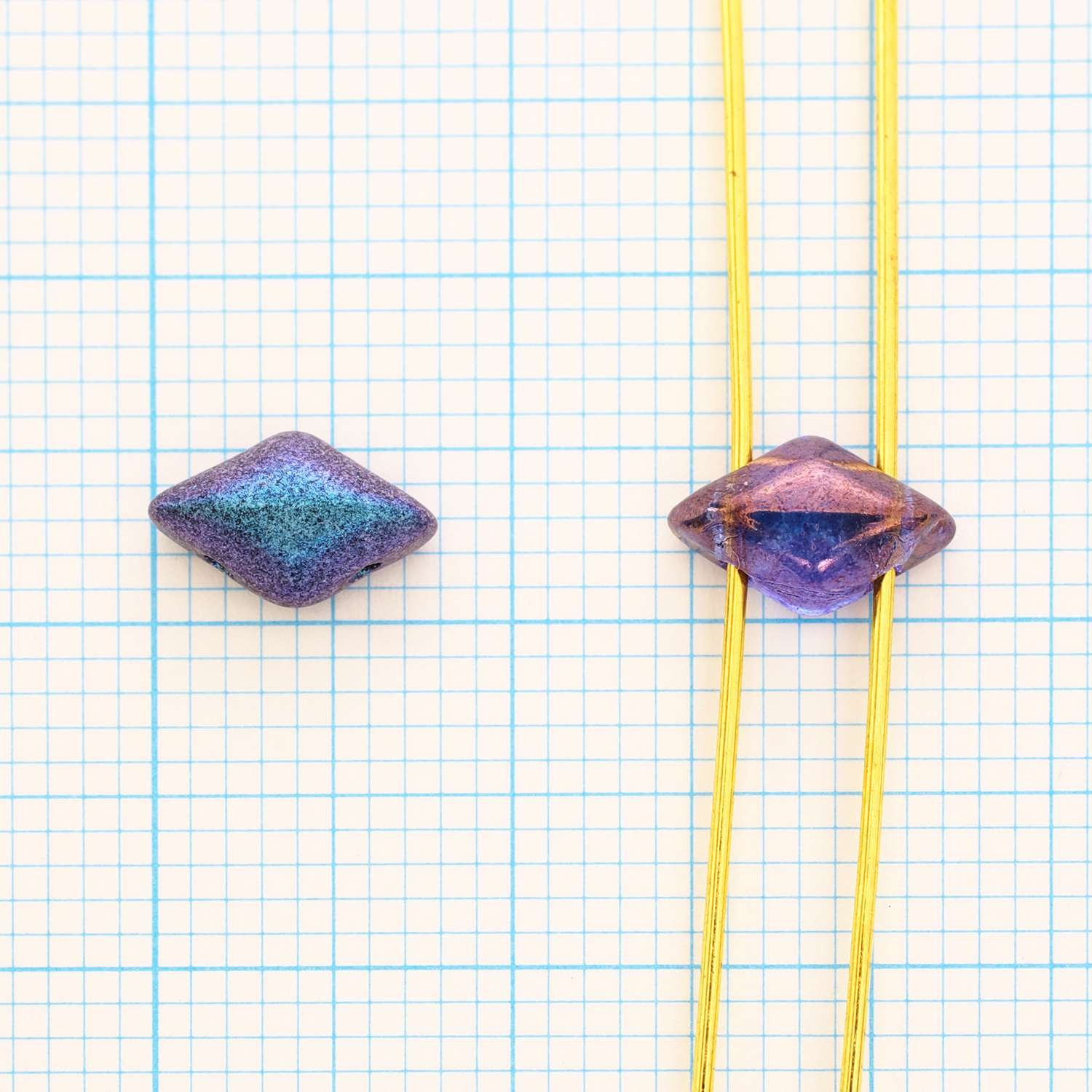 GemDuo Beads Capri Gold (Apollo) 8×5mm