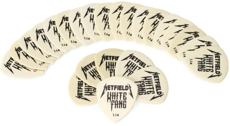 Dunlop PH122R114 James Hetfield White Fang Custom Guitar Picks 1.14mm 24-pack