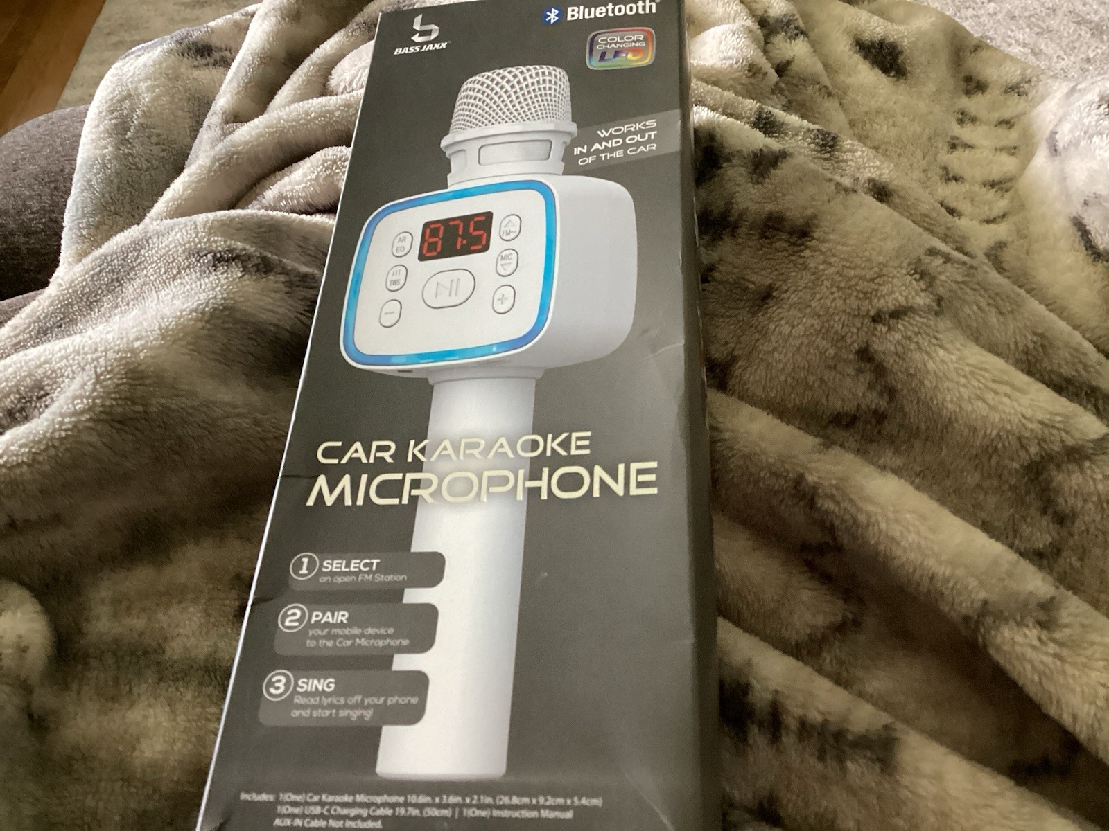 Bass Jax Portable Bluetooth Car Karaoke Microphone
