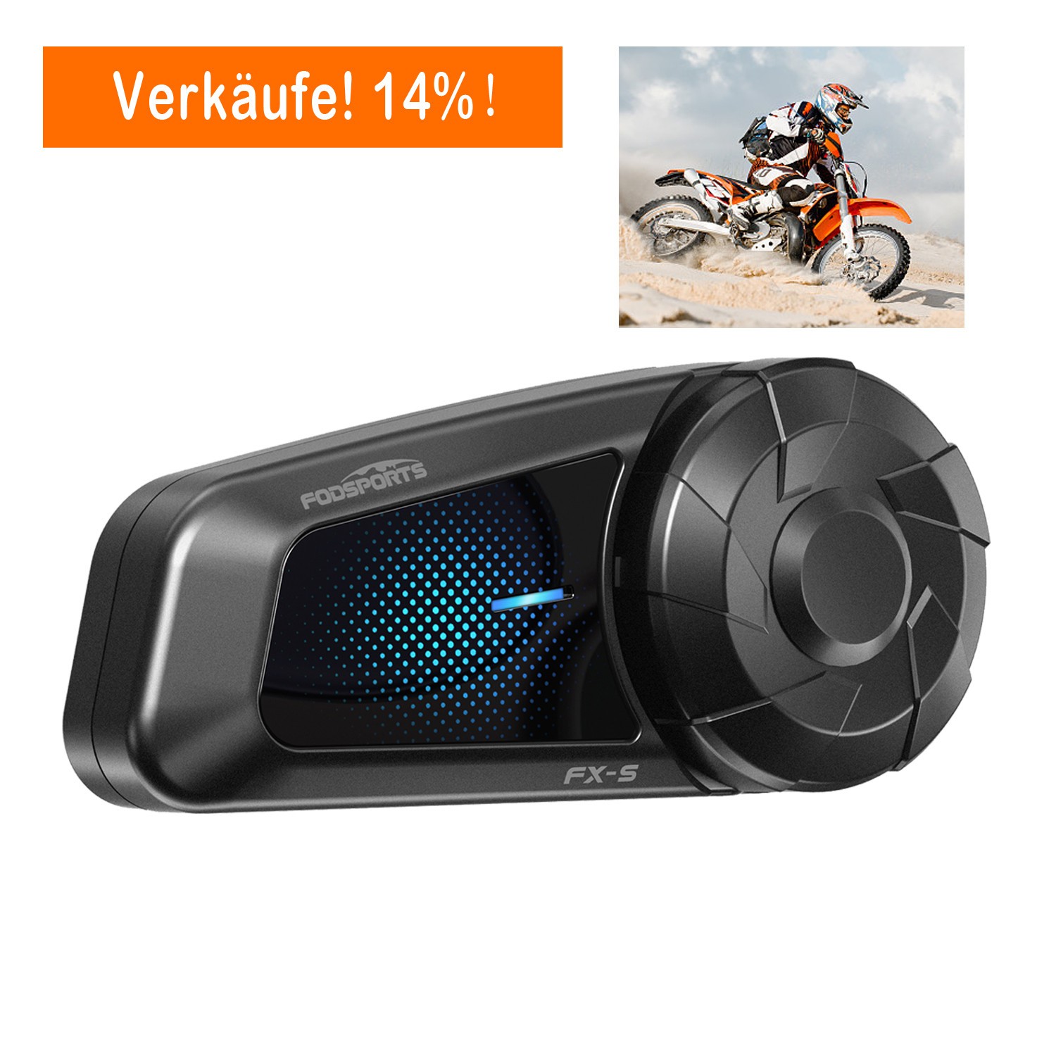 FOD FX-S motorcycle helmet Bluetooth headset intercom intercom headphones de