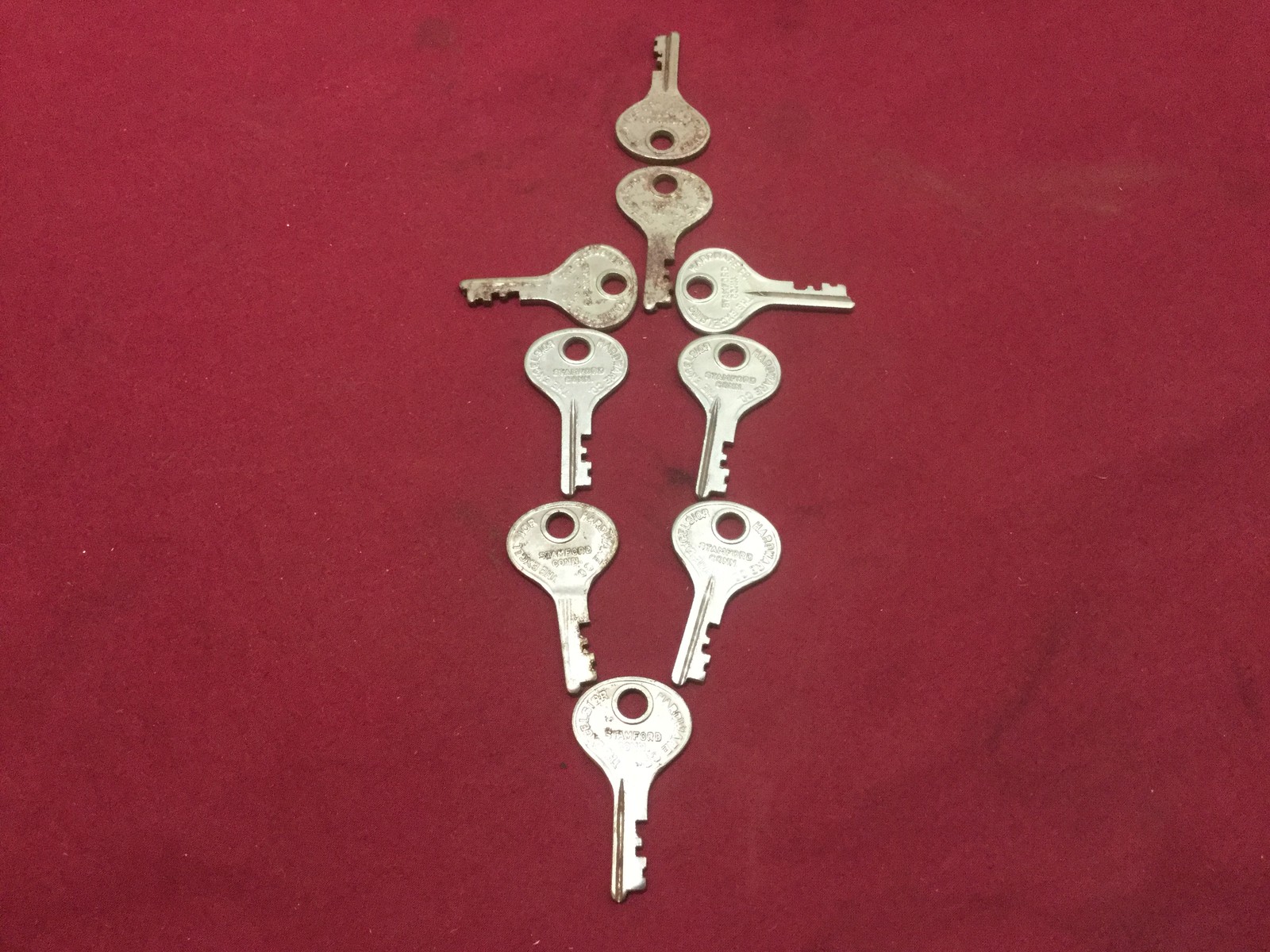 Excelsior Brand Luggage Style Pre-cut Keys,  6M3, 7M3, 8M3, 9M3, Set of 9