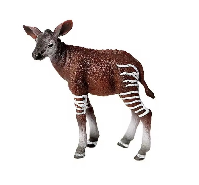 Okapi Calf Animal Figure Toy PVC Wildlife Small Figurine Birthday