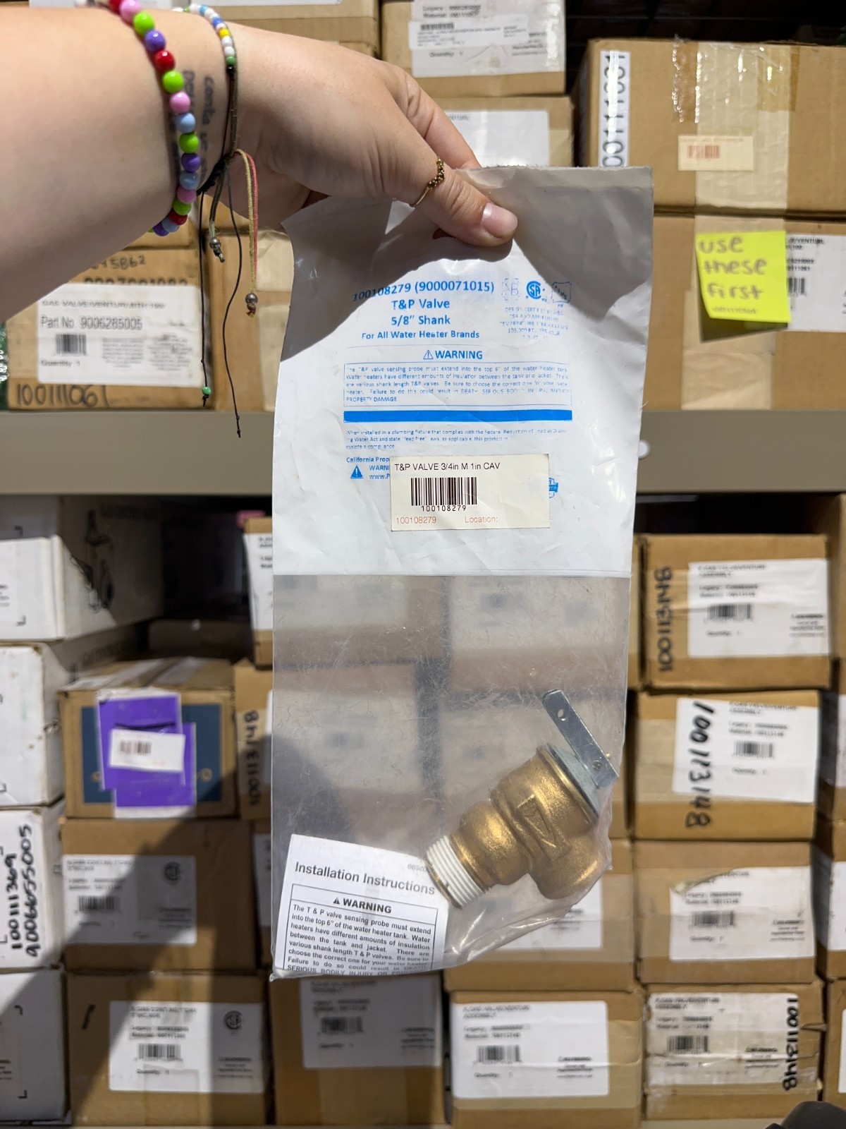 100108279 | 9000071015 | A.O. Smith T&P Relief Valve, 0.62", Residential