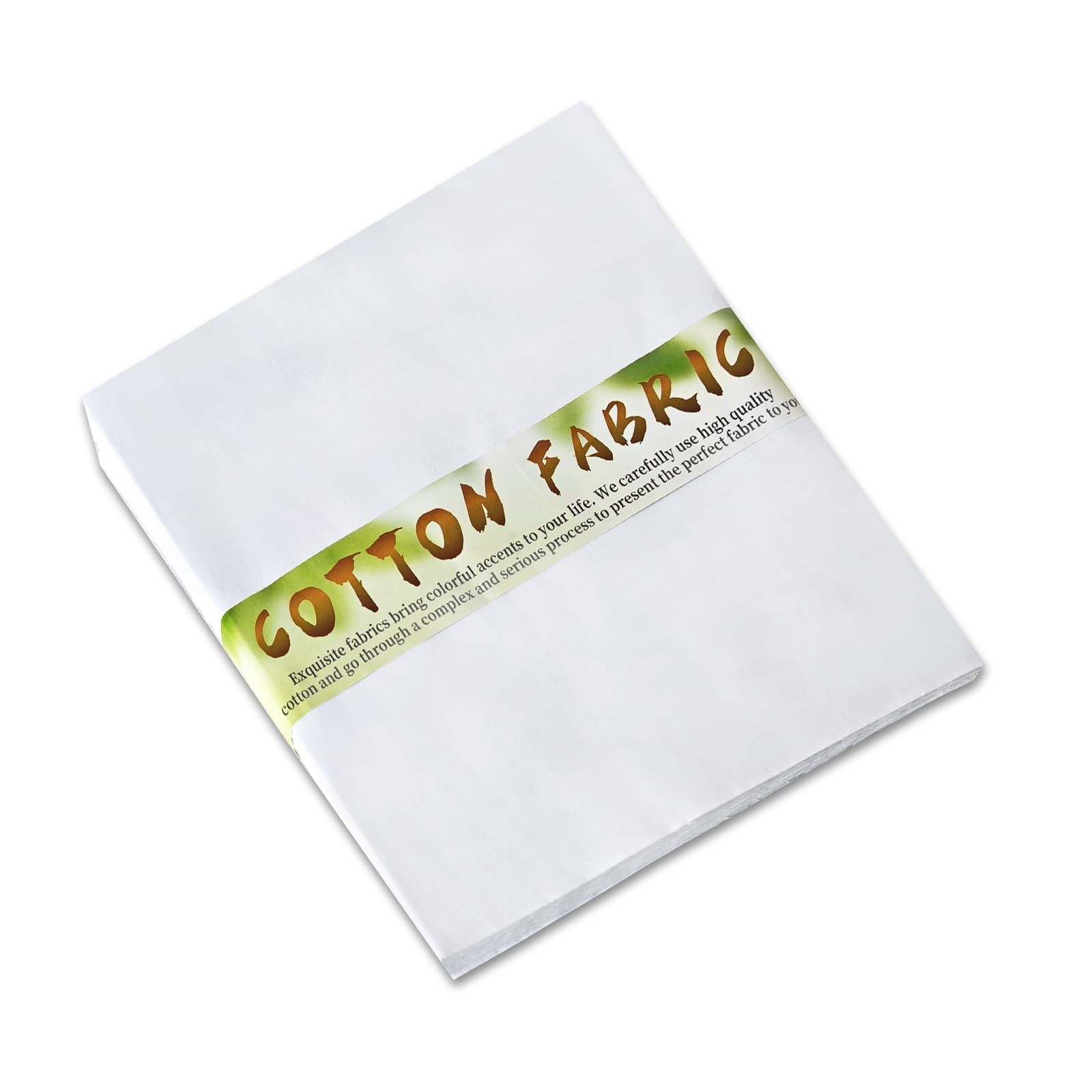 30 pcs White Cotton Fabric Squares, 9 x 9 Inches Quilting Fabric Squares, 100...