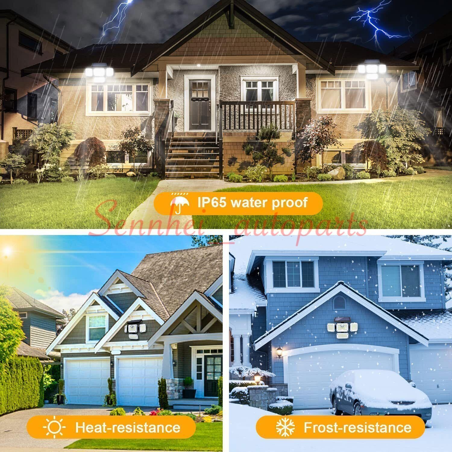 3000LM 333 LED Solar Lights Outdoor Waterproof Motion Sensor Security Wall Lamp