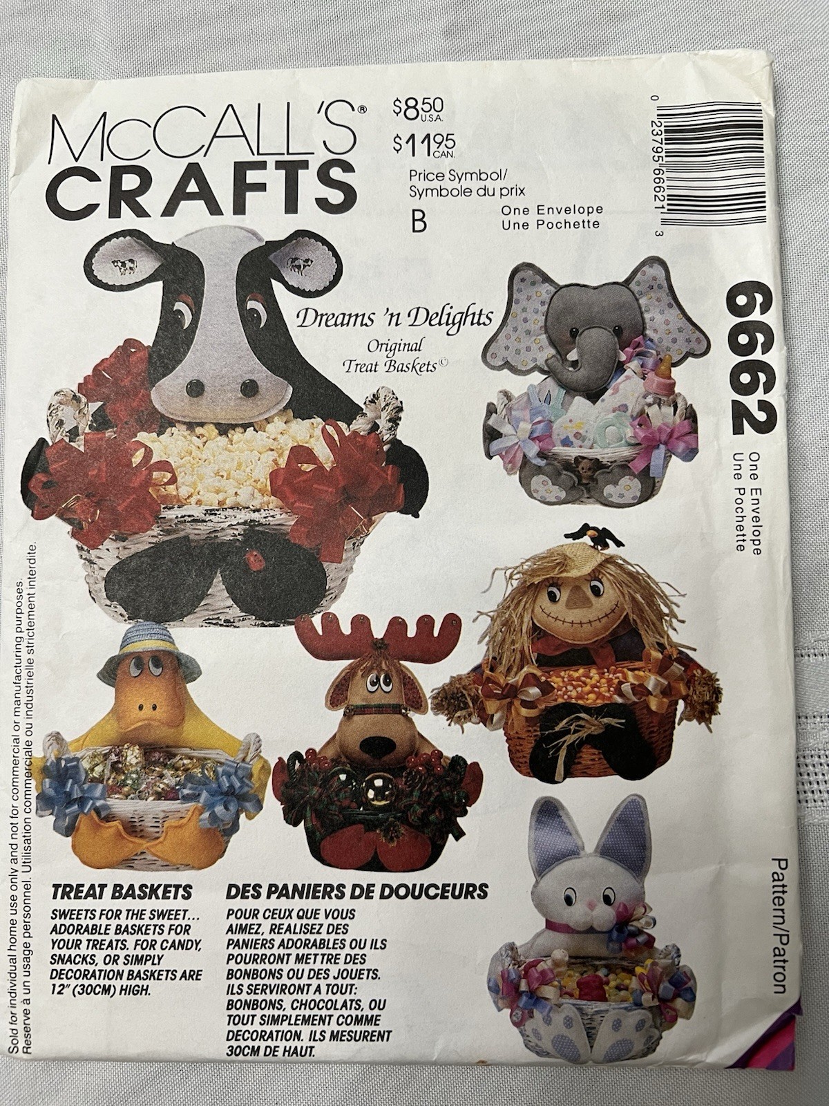 McCall’s Crafts #6662.  Special Occasion Treat Baskets