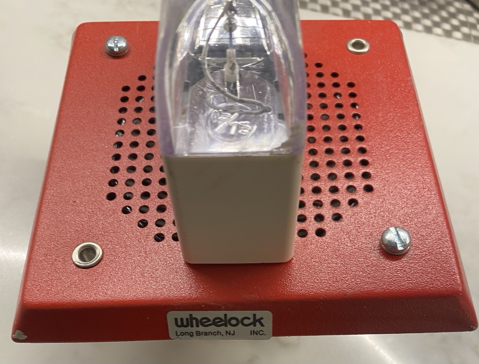 WHEELOCK WALL FIRE ALARM SPEAKER STROBE, E-70-LSM-24, 25/70 VRMS