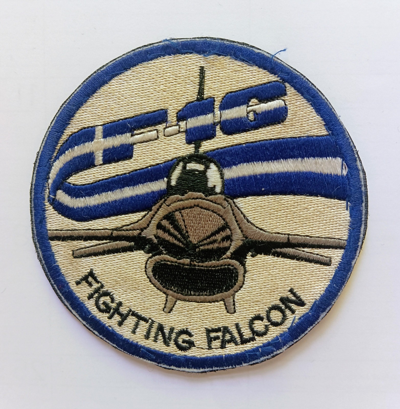 Hellenic Airforce F-16 Falcon pilot patch with scratch early version 90s