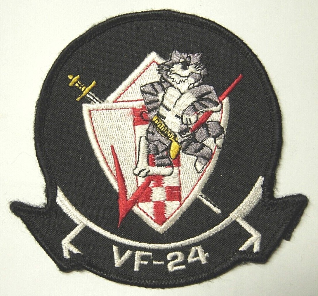 1970s 80s VF-24 "Tomcat" Twill Flight Jacket Patch