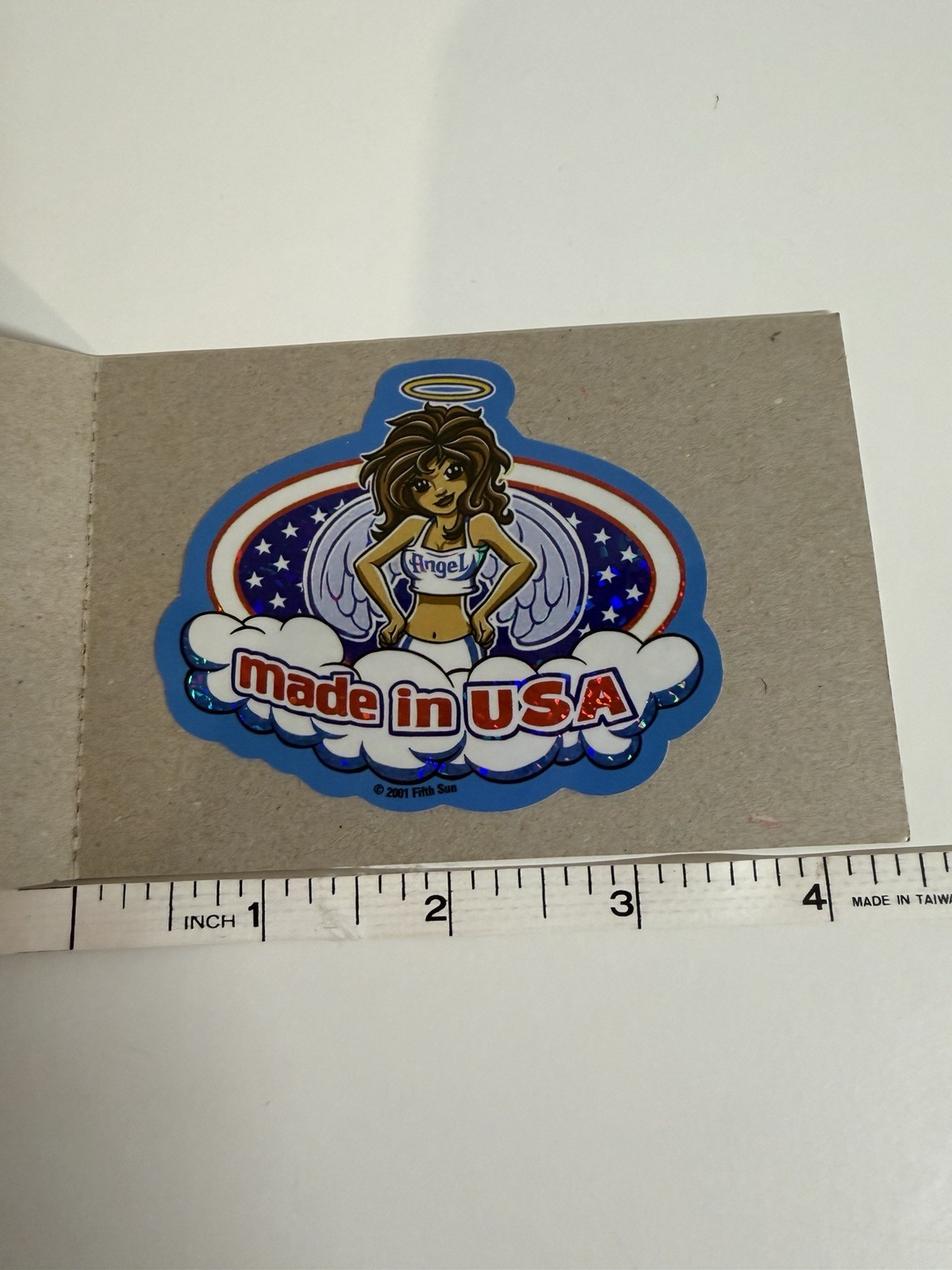 Vintage Y2K Vending Machine 2001 Made In Usa Angel Sticker