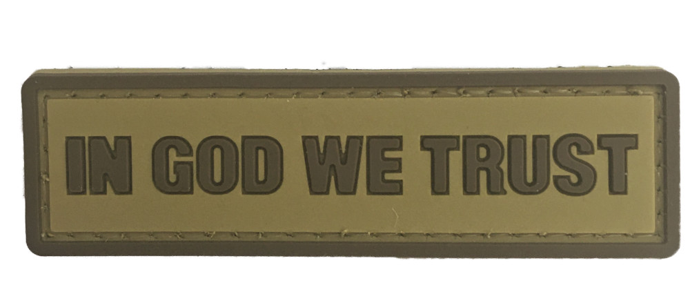 IN GOD WE TRUST PVC Patch (F-35 SF NYPD SEAL Recon Infantry SWAT Topgun) 1055