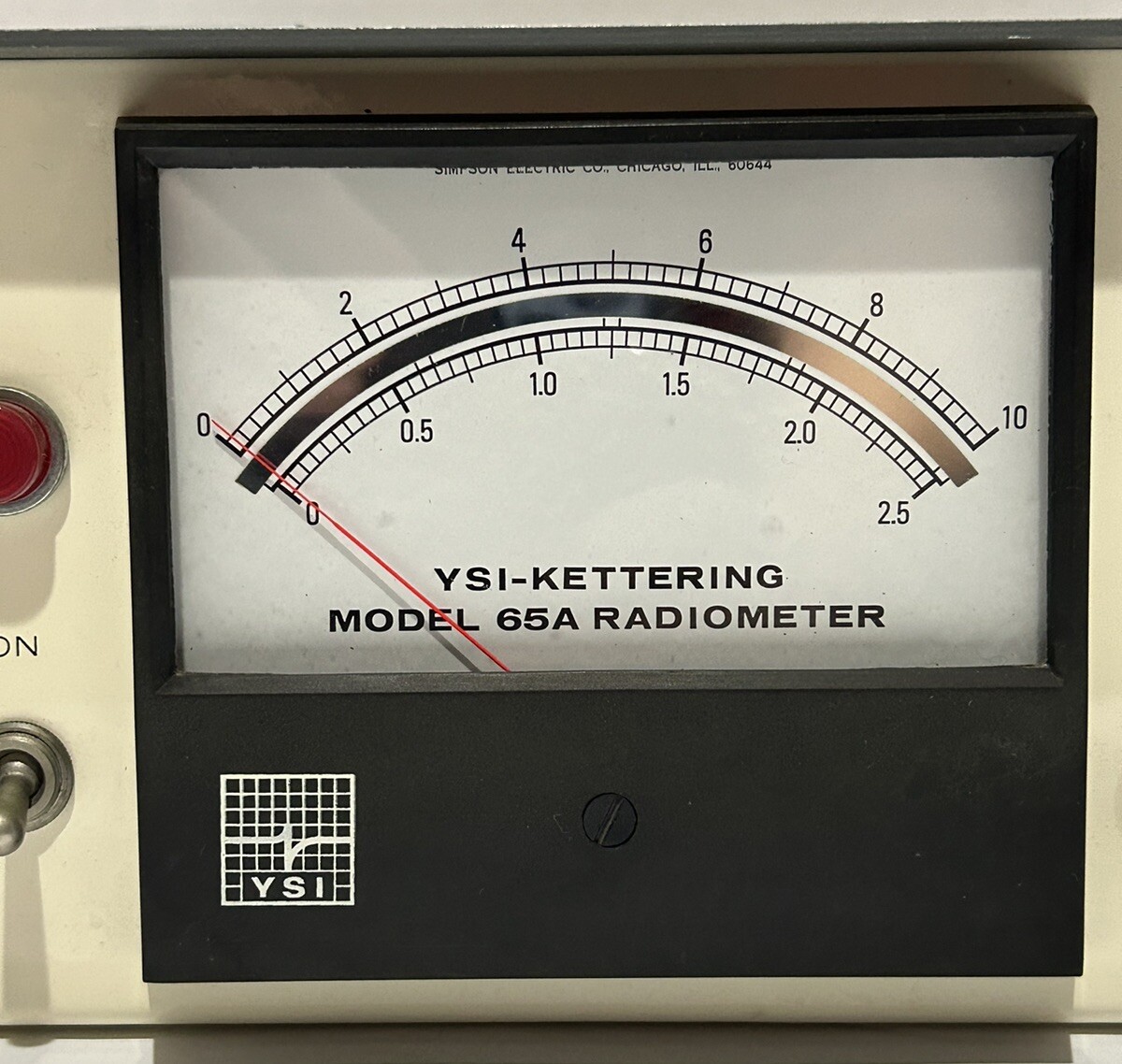 YSI Kettering Radiometer 65A Sensor Yellow Springs Instrument Powers On