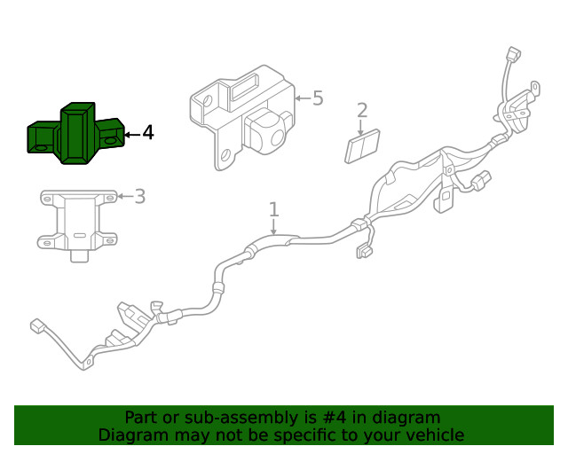 Genuine Mazda Blind Spot Detection System Warning Sensor Bracket KBB3-50-CA2