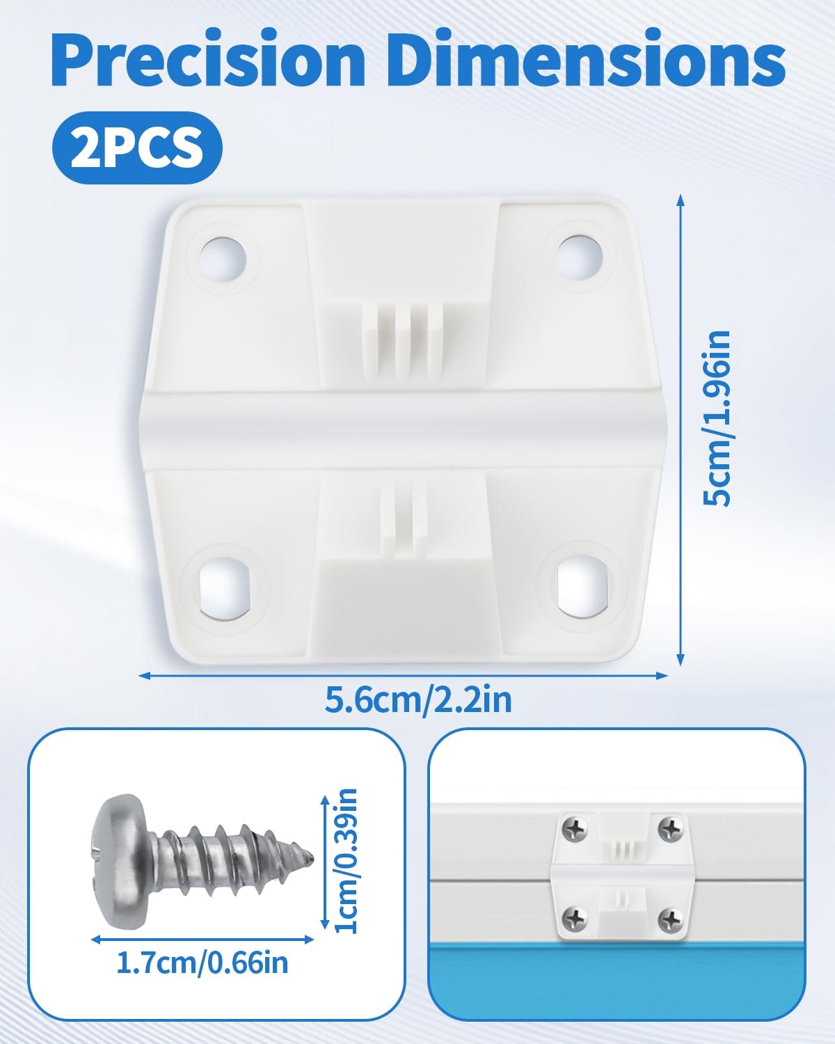 2PCS Stainless Steel Cooler Hinge Replacement for Coleman 5235 5250 5286B