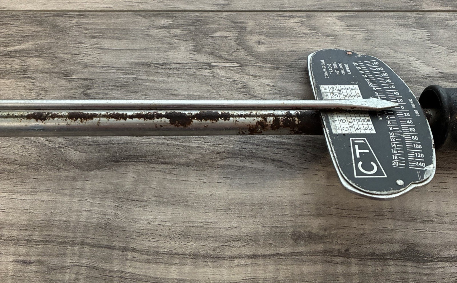 vintage CTI torque wrench half inch drive commercial