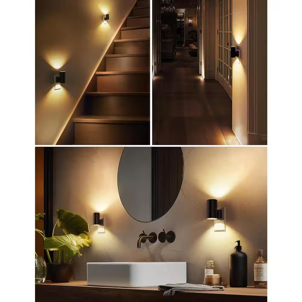 Modern LED Night Light Plug-In, Decorative Dimmable with Adjustable Brightness f