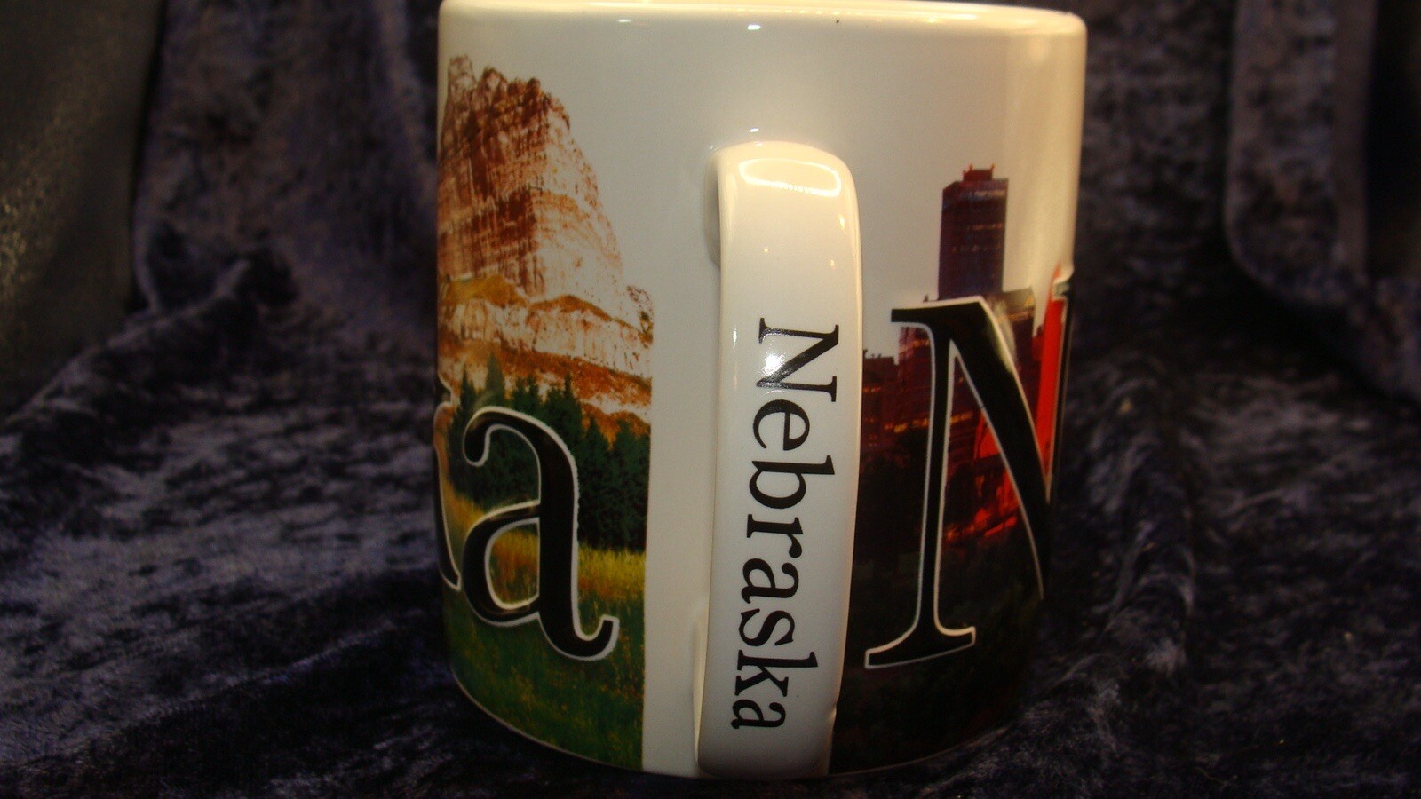 NEBRASKA MUG ~ Embossed & 3D ~ 2022 ~ 4” ~ EXCELLENT CONDITION ~