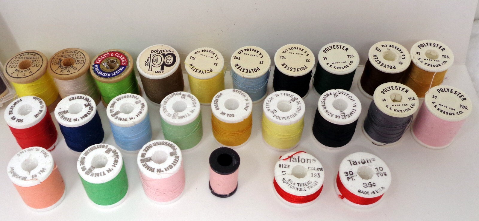 LOT: (40) 1" Sewing Thread Spools