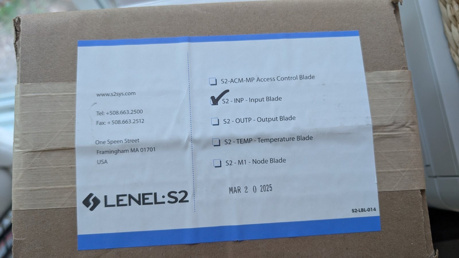 NEW Lenel S2 INP Input Blade S2-INP Sealed Box!