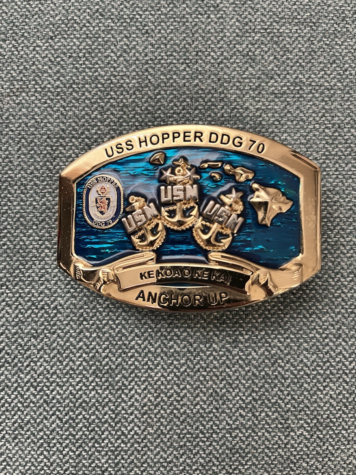 US Navy CPO Belt Buckle
