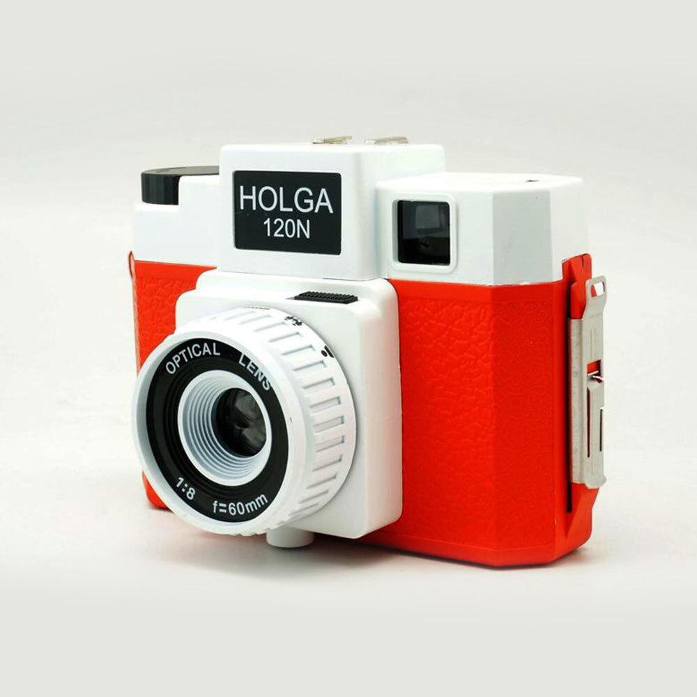 Holga 120N Medium Format Film Camera (Red/White)