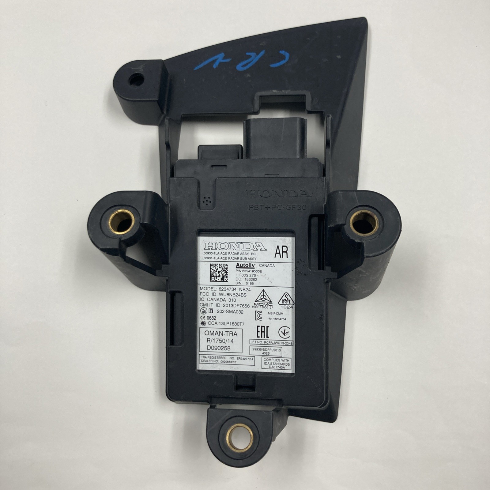 2017-2019 Honda CR-V Rear Blind Right Spot Sensor Module 36930-TLA-A02