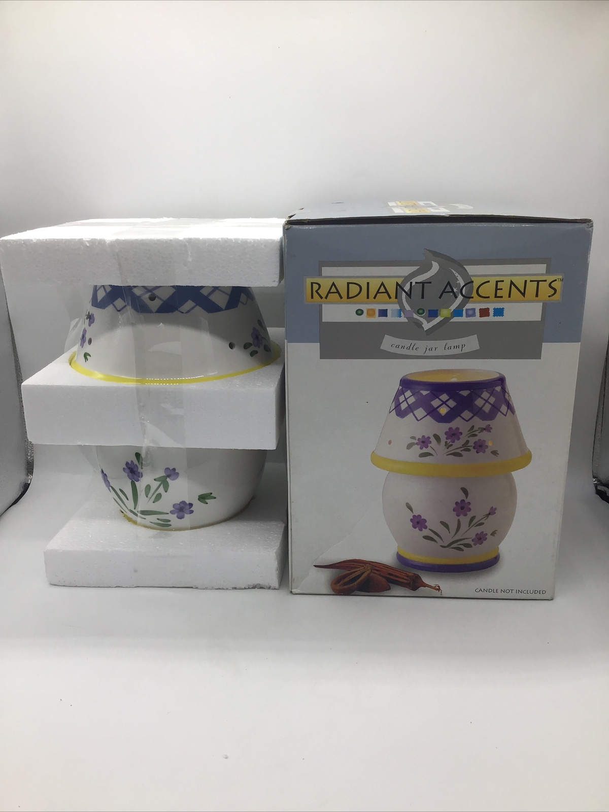 Radiant Accents Candle Jar Lamp CR17859 Brand New