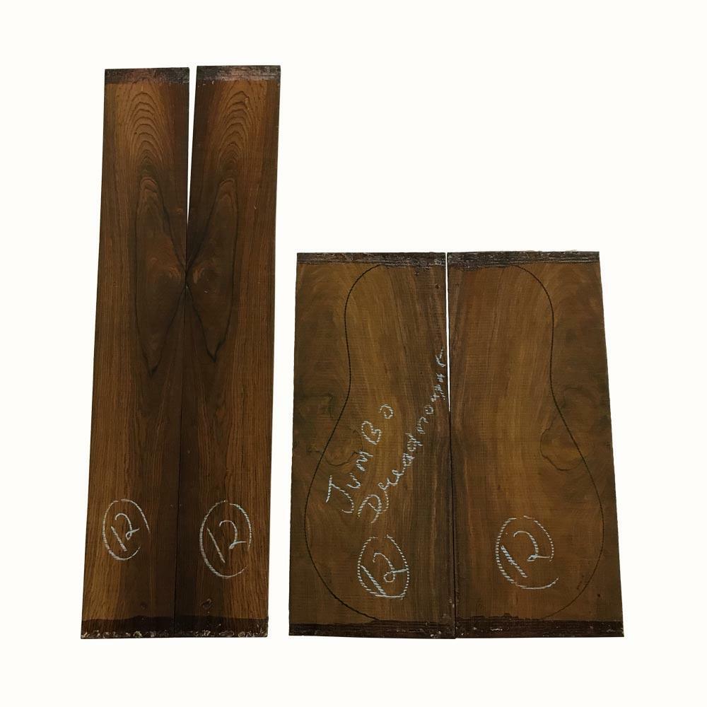 Cocobolo Ukulele Guitar Wood Set – Back & Side,Bookmatched, KD, Free US Shipping