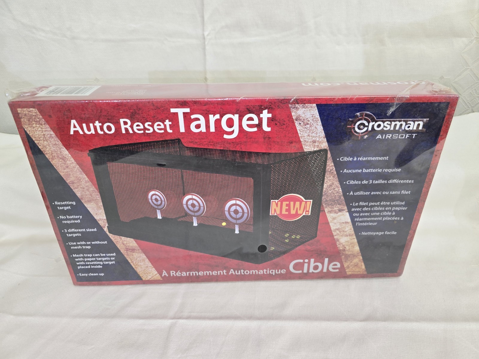 Crosman ASTLG Auto-Reset AirSoft Targets No Batteries Required 3 Diff Sizes NOS