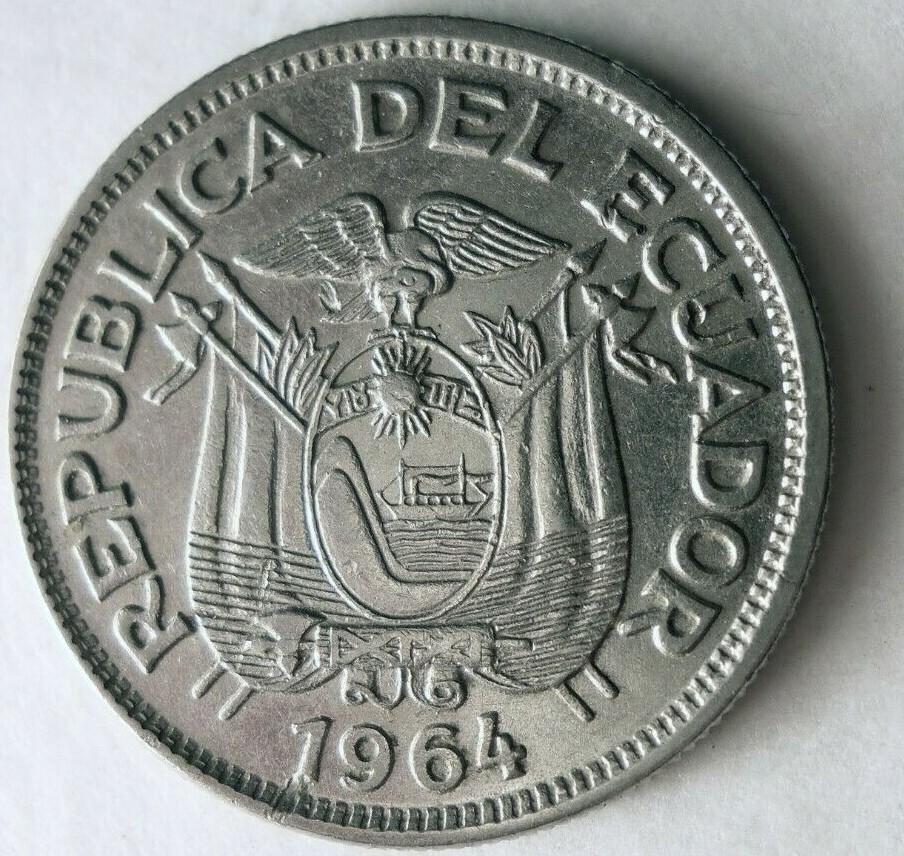 1964 ECUADOR SUCRE - Collectible Coin - FREE SHIP - BARGAIN BIN #29