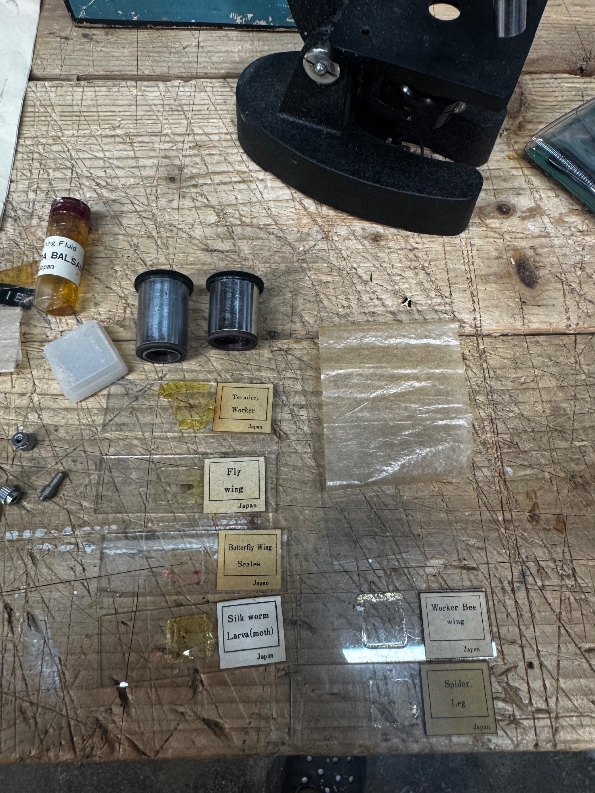 VINTAGE COC JUNIOR MICROSCOPE KIT / SET IN ORIGINAL BOX COMPLETE