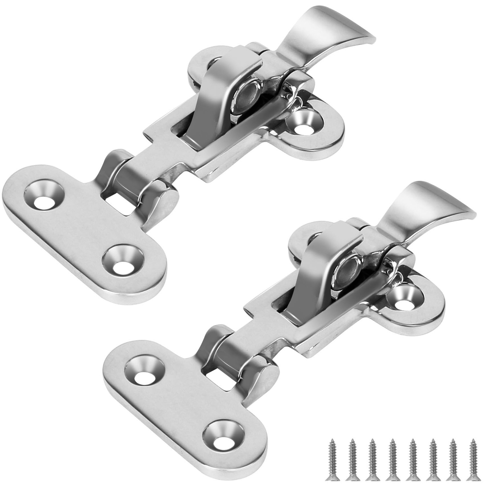 ORLANG 316 Stainless Steel Boat Anti-Rattle Latch,Lockable Hold Down Clamp La...