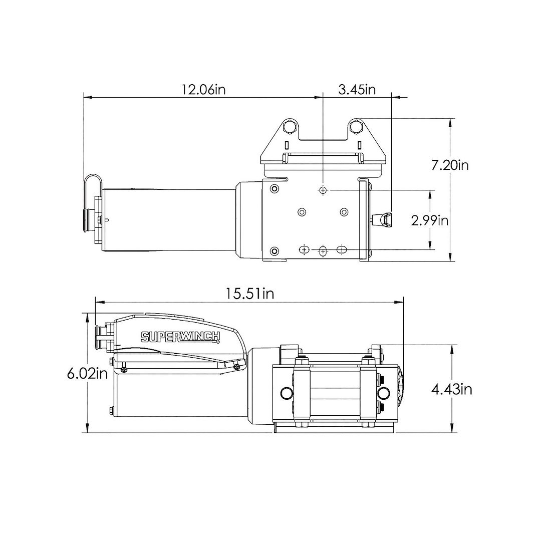 Superwinch 1715001 AC Power Series WINCHES