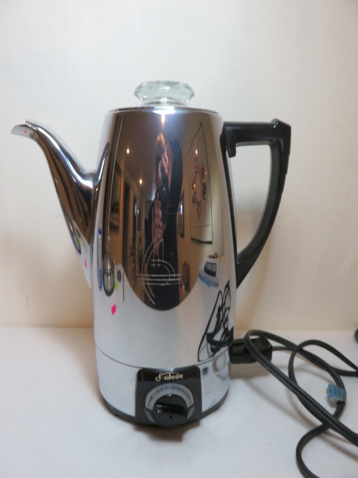 Vintage 10 cup Sunbeam automatic percolator # AP10A retro tested works great