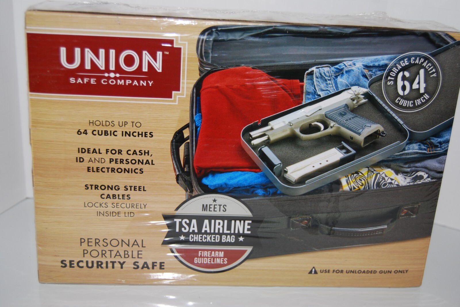 Union Safe Company Personal Portable Security Safe 64 Cubic Inches