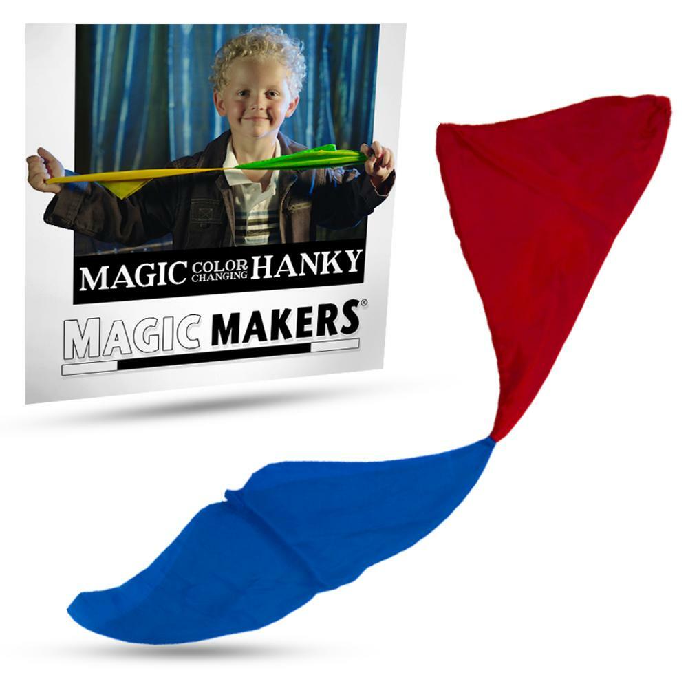 Magic Color Changing Hanky by Magic Makers - Easy to Perform Visual Illusion