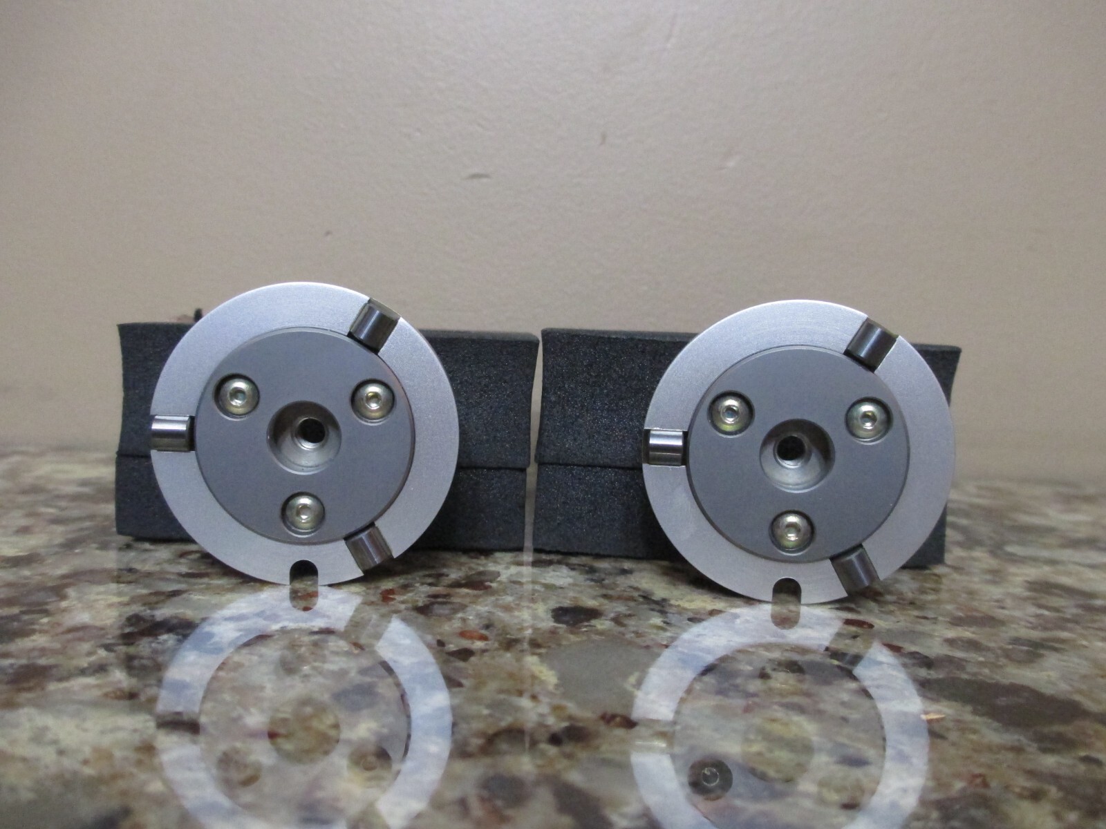 Set of (2) ST3 Probe Head Adapter Plates - Unused in Foam Packaging