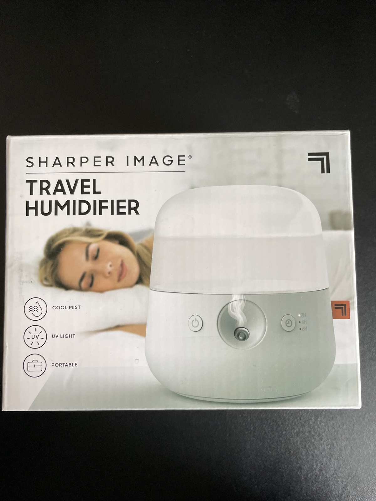 Sharper Image Portable Mini Travel Humidifier Cool Mist UV light Batter/USB New
