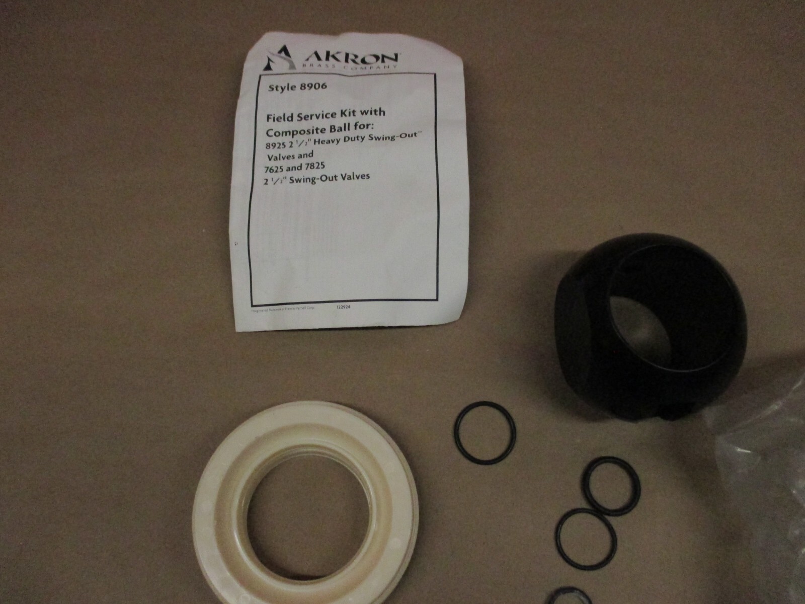 AKRON BRASS STYLE 8906 FOR 7625/7825 HD8925 2-1/2" SWING-OUT VALVE FIELD SERVICE