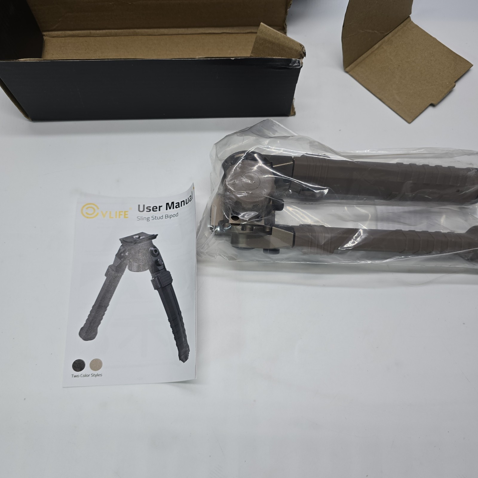 CVLIFE Tactical Bipod for Rifle Bipod Mount to Sling Swivel Stud, Made of Alu