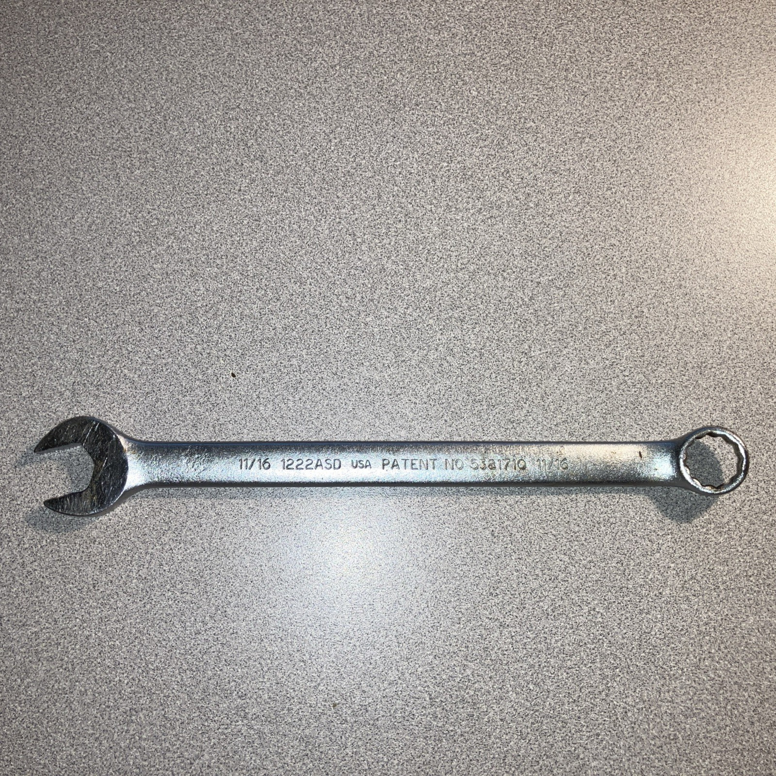 Proto Tools 1222ASD 11/16" 12 Point Combination Wrench Anti-Slip Design USA