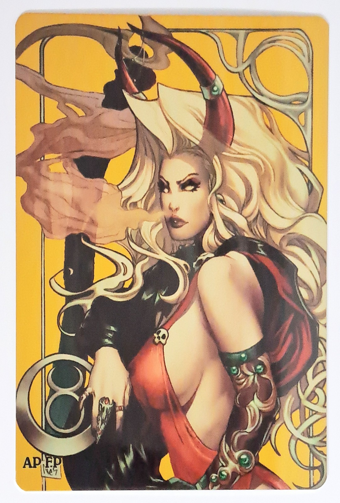 Lady Death Naughty Taurus (Nei Ruffino) Artist Proof Metallicard