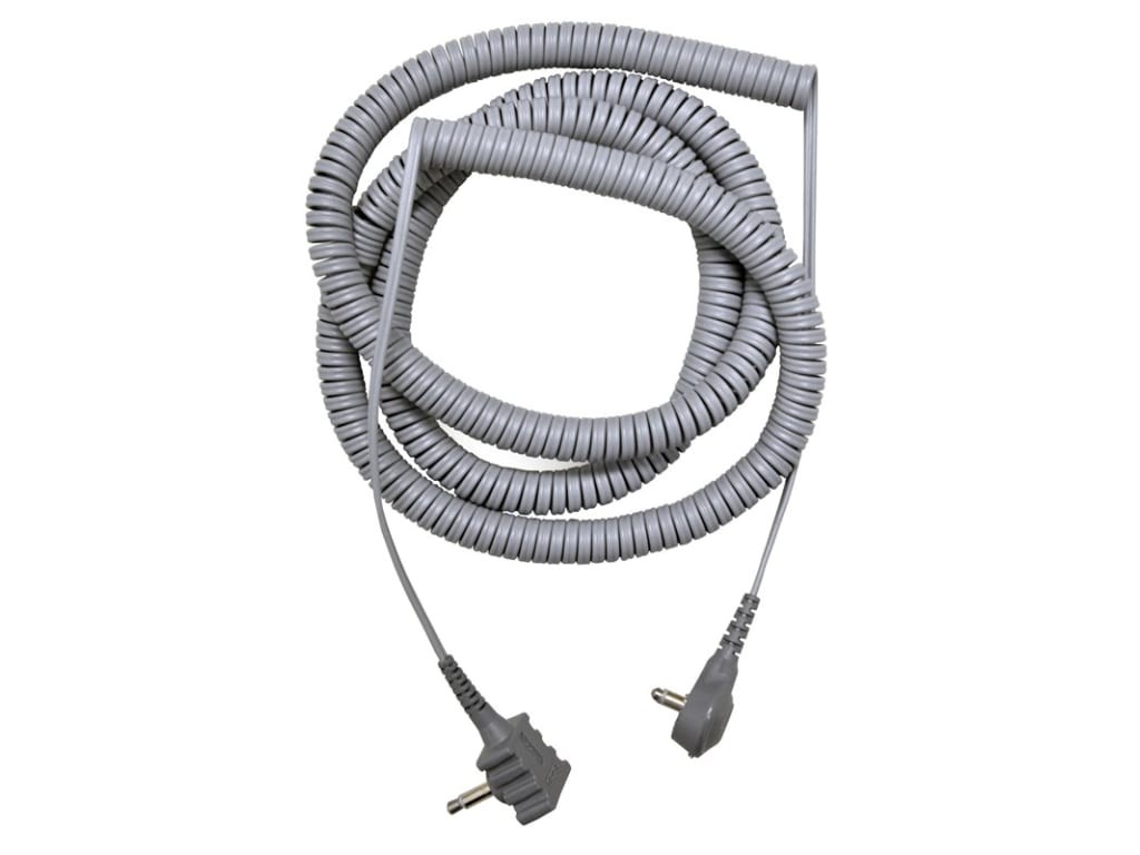 SCS 2371R - CORD, DUAL CONDUCTOR, 20', WITH RIGHT ANGLE MONO PLUG