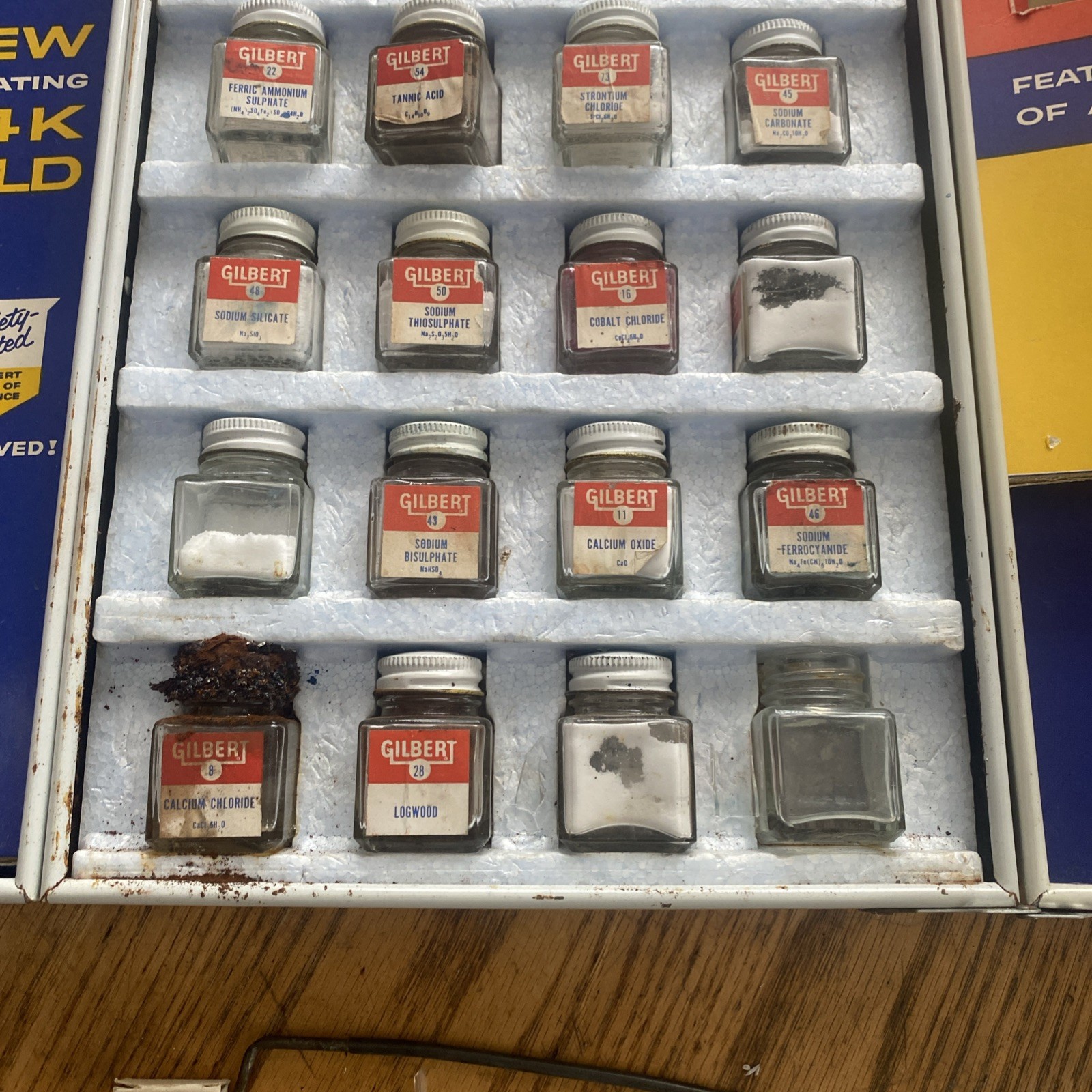 6 Bay Gilbert Chemistry Set 1960's? # 12042